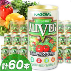 カゴメ 野菜ジュース オールベジ 190g 60本セット